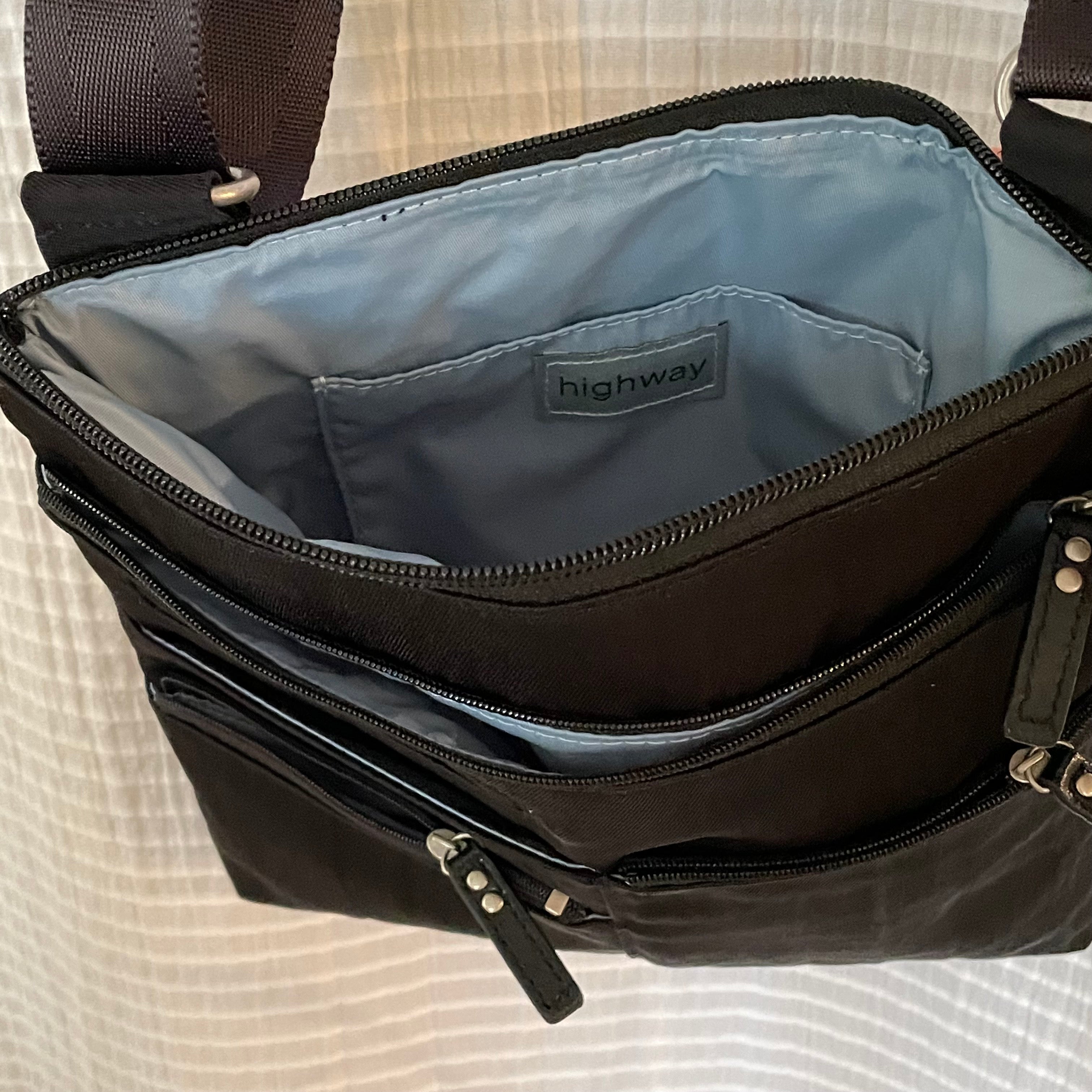 NICO - Black | Multi-Pocket Shoulder Bag | Small